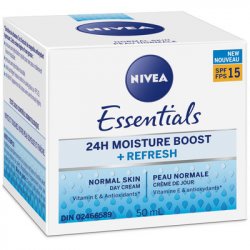 Nivea Essentials 24h Moisture Boost + Refresh Cream SPF15